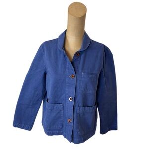 TOAST UK Blue Cotton Jacket WIKTWIT Size 8